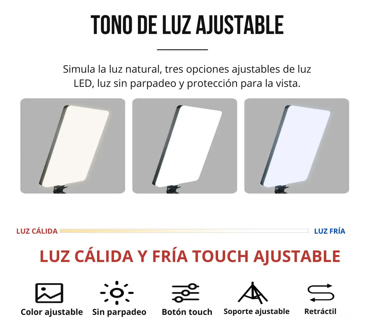 Panel led de estudio 16 pulgadas