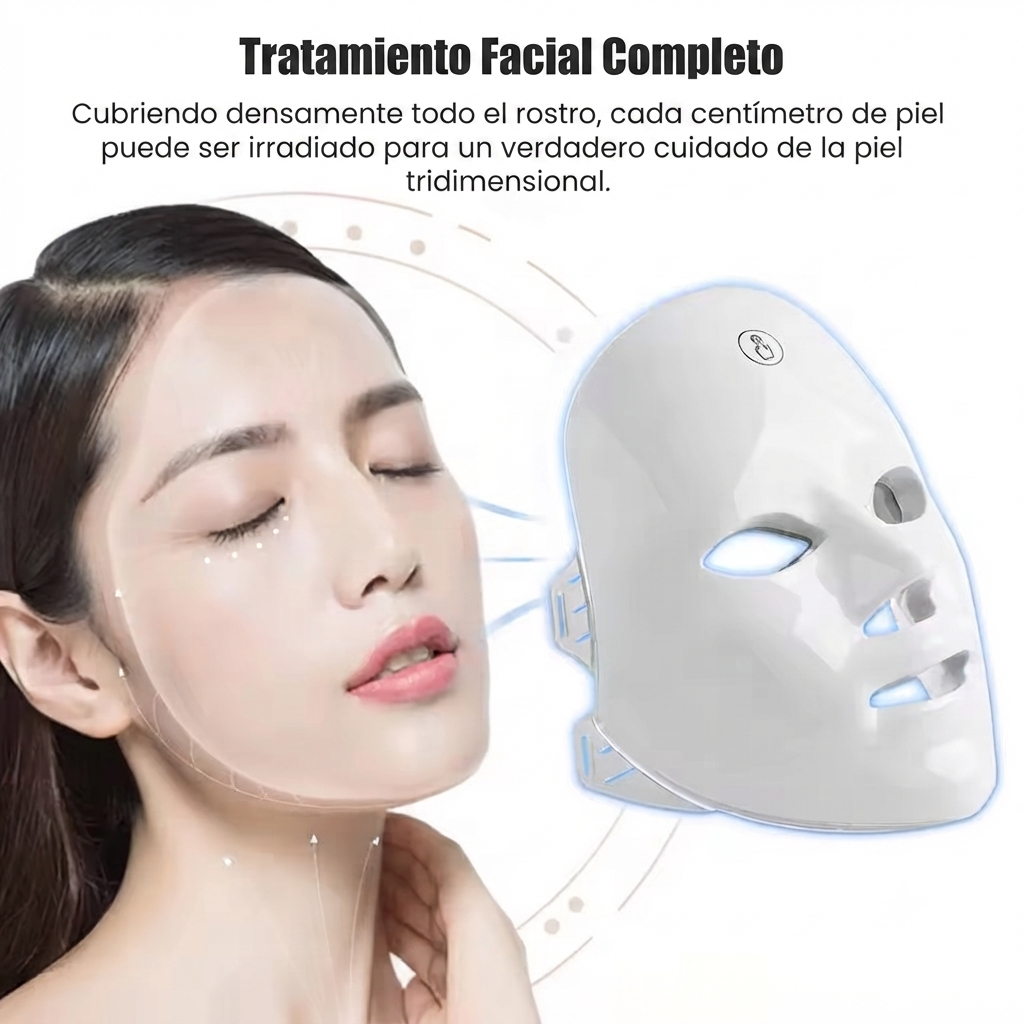 Mascara Facial Led y DE REGALO un Cepillo Alisador
